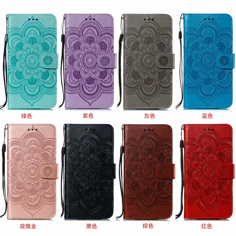 Кожаный чехол с 3D цветами для Xiaomi Redmi K30 Note 9S 9 8 8T 7 6 Pro 7A 8A K20 GO Mi 10 Lite книжка