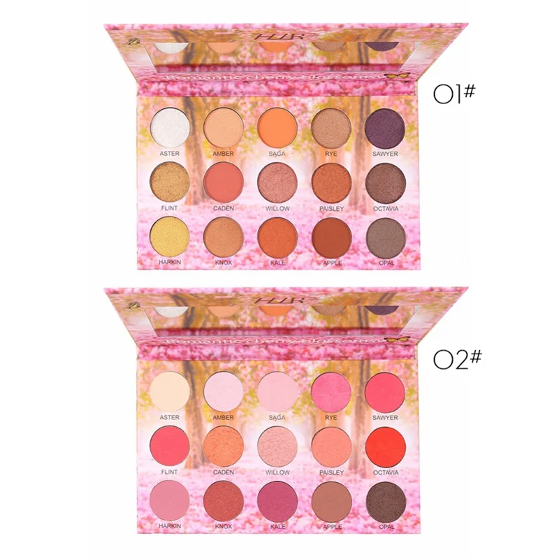 15 цветов Пигмент матовый мерцающий тени для век палитра водонепроницаемый