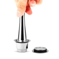 coffee tamper powder hammer pressing rod stainless steel solid powder hammer compatible with nespresso dolce gusto illy