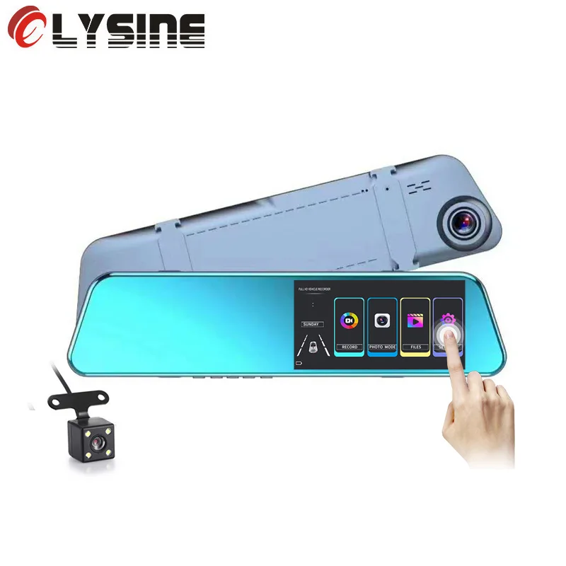 Зеркало заднего вида видеорегистратор с сенсорным экраном 5 2 дюйма Full HD 1080P