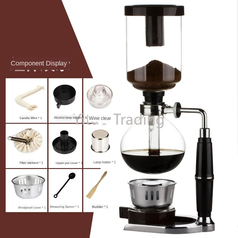 Кофейник для дома зеркальная кофемашина ручная кофемолка чашка с голубым горным