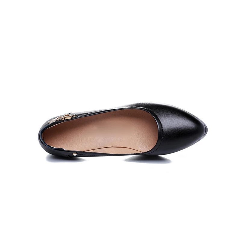 TIMETANGToe Женская офисная обувь Обувь для женщин Разделение кожаные туфли-лодочки