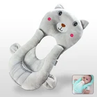 Детская подушка для кормления, подушка однотонная, подушка для самокормления, многофункциональный держатель для бутылки с головкой для ребенка, защитная подушка