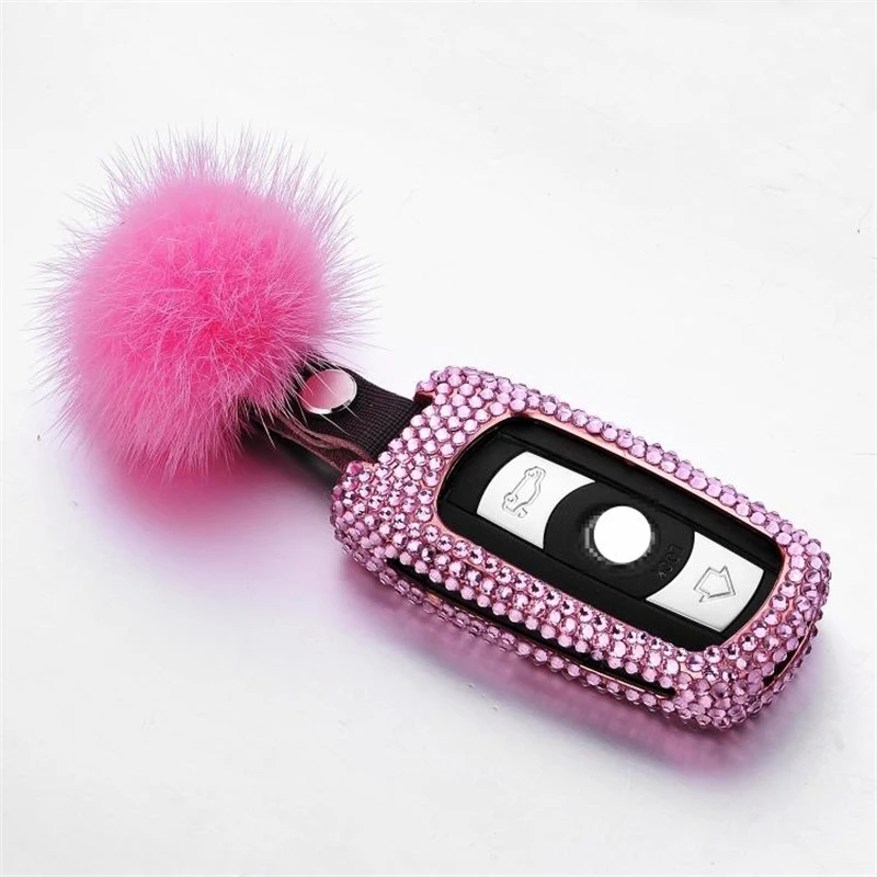 Алмазный Алюминиевый Чехол для автомобильного ключа чехол BMW 1 3 5 6 7 серии X1 X5 X6 E90