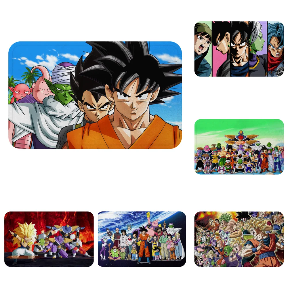 Сон Гоку мультфильм Dragon Ball коврик с рисунком из аниме коврик для ванной декоративные Противоскользящие коврики комната автомобиль пол бар ковры домашний декор для дверей подарок