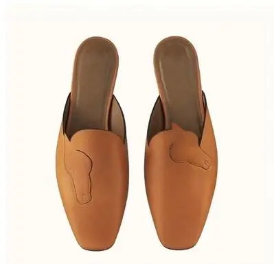 Дизайнерские шлёпанцы Цвет черный белый женская обувь на плоской подошве с