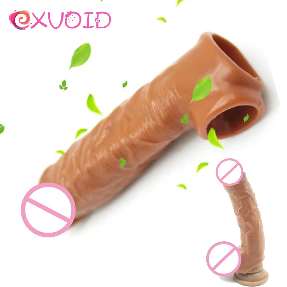 EXVOID Вагина стимулирует G spot массажный аппарат в форме пениса рукав Задержка