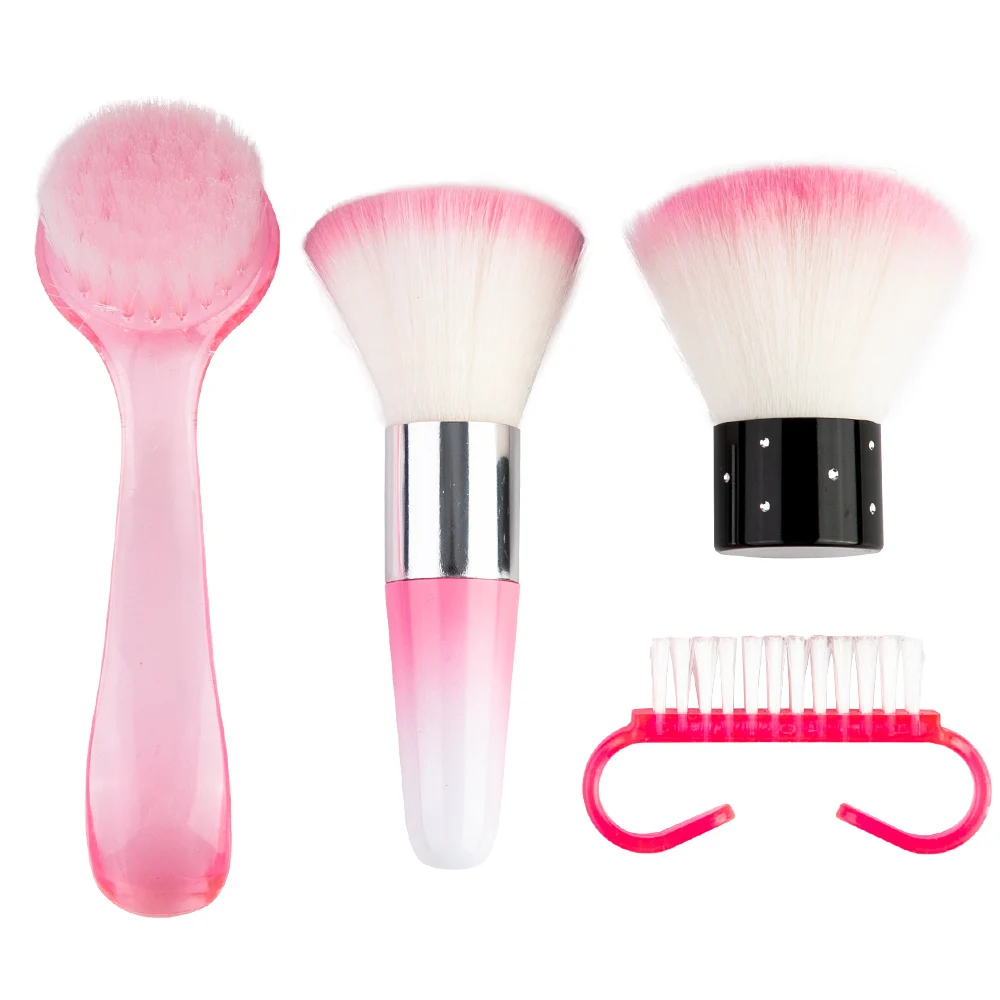 set LadyMisty многофункциональная кисть для ногтей с длинной ручкой щетка для чистки ногтей мягкая удаляющая пыль Чистящая пудра инструмент для ухода за ногтями Маникюрный Инструмент - Цвет: set