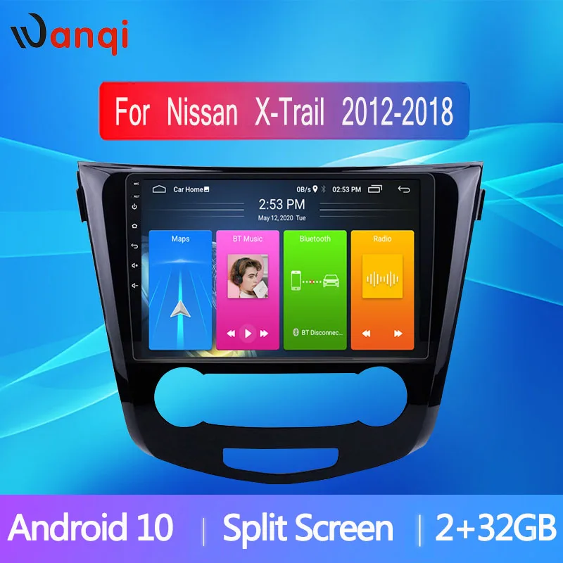 

Автомобильный радиоприемник с сенсорным экраном 10,1 дюйма Android 10 2.5D для Nissan Qashqai 2 X-Trail 2012-2018 видео стерео аудио
