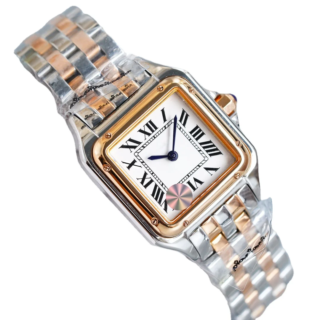 

Часы наручные кварцевые для мужчин и женщин, браслеты из нержавеющей стали с застежкой-бабочкой и календарем, цвет розовое золото