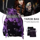 Плюшевая сумка для хранения Таро, сумка для гадания с изображением Оракл-карт, товары для гадания, сумка для настольных игр, 13x18 см, Подарочная сумка на шнурке для ювелирных изделий