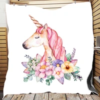 unicorn horse quilt princesses blanket mat 3d printed bed sofa for kids adult boy girls washable bedspread coverlet