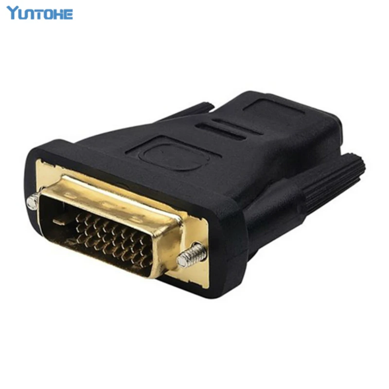 DVI -D 24 + 1 PIN TO H DM I-совместимый женский 19PIN золотая пластина Dvi адаптер 100 шт./лот |