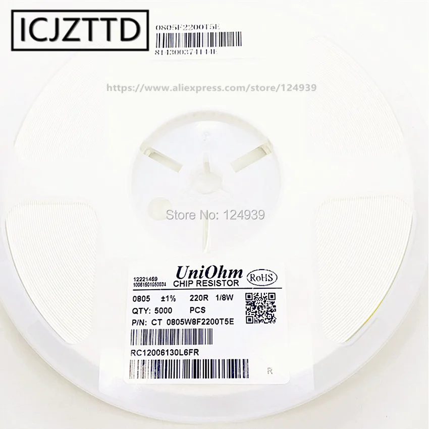 100 шт. 1/8W RF 0805 1% Разрешение 2 0*1 мм 3R 3R0 3.3R 3R3 3.6R 3R6 3.9R 3R9 4R3 4.7R 4R7 5.1R 5R1 5.6R 5R6 6.2R 6R2 6.8R