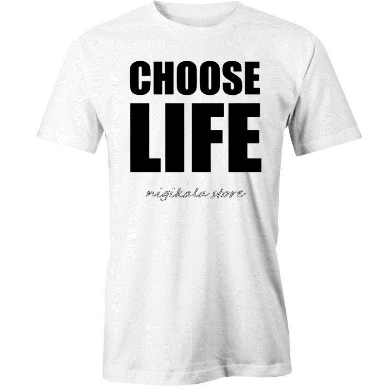 Футболка CHOOSE LIFE Мужская в стиле ретро костюм для вечеринки с музыкой новым