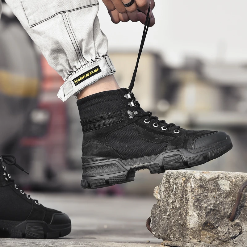 

Mens Causal Shoes Sports Casual Shoes Fashion Men Men's Leather High Top Flat Sport Leisure Sneakers Hightop Man Mens