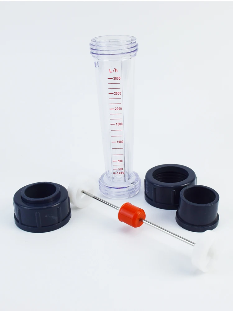 

LZS Series Flow Meter Piping Type Flowmeter LZS-32 Plastic Water Rotameter 400-4000L/H 600-6000L/H 1000-10000L/H