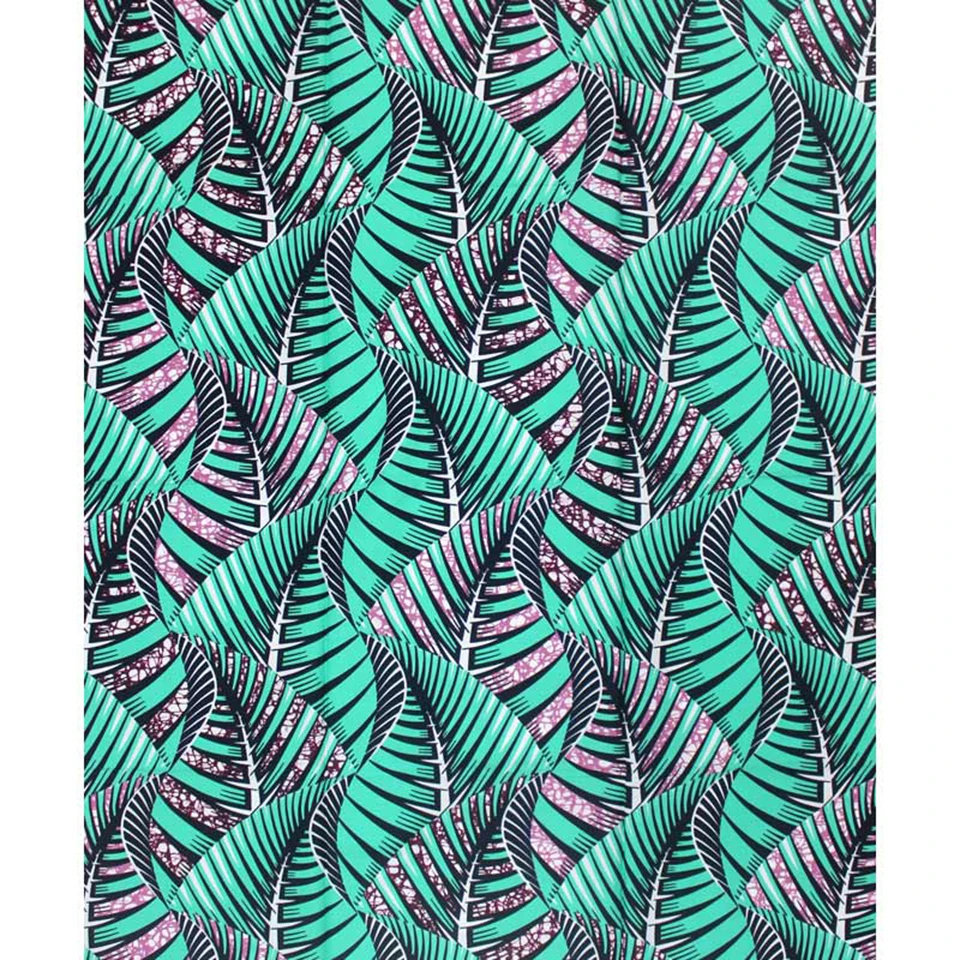 

Latest African Printing Fabric, Block Wax Print Fabrics For Chitenge/Kikwembe /Pagnes/Ankara/Kiteng 6 Yards YBGSW-87
