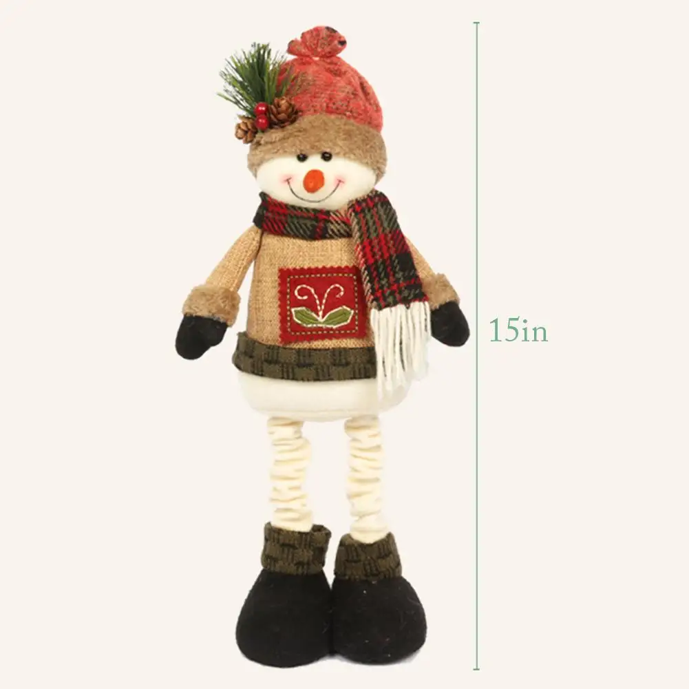 

1PCS Christmas Dolls Xmas Tree Decor New Year Ornament Snowman Santa Claus Standing Doll Decoration Merry Christmas