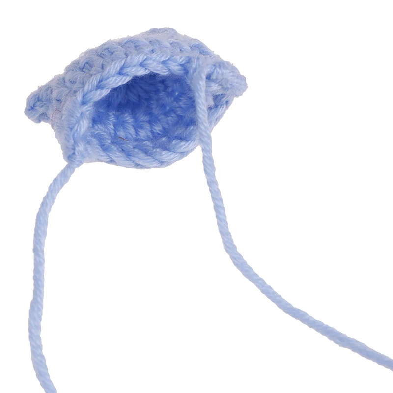 

1:12 Dollhouse Miniature Mini Cute Cartoon Ear Knitted Hat Model Accessories For Dollhouse Decals new