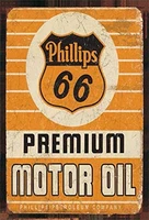 retro vintage reproduction tin metal sign phillips 66 motor oil wall decor for home garage bar man cave 8x1220x30cm