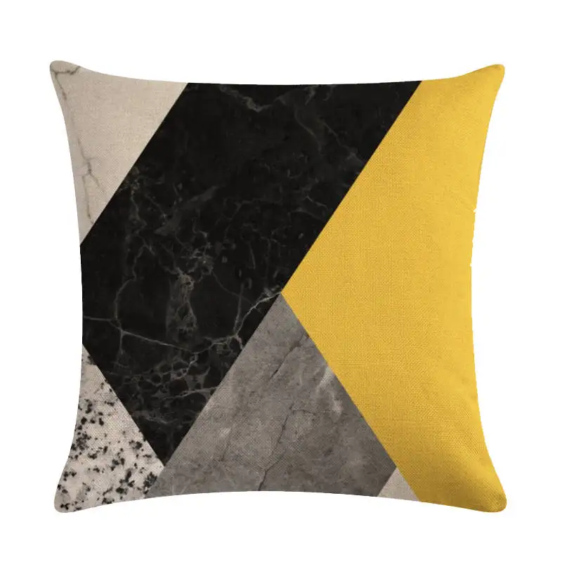 Nordic Cushion Decorative Pillows Grey Yellow Geometric Wave Cushions Covers Home Throw Pillow Case Pillowcase for Sofa 1475 | Дом и сад