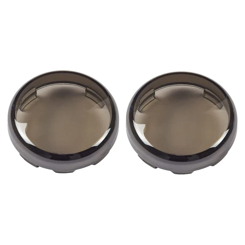 

2PCS Smoke Turn Signal Light Lens Covers Front Rear for Sportster Softail Road