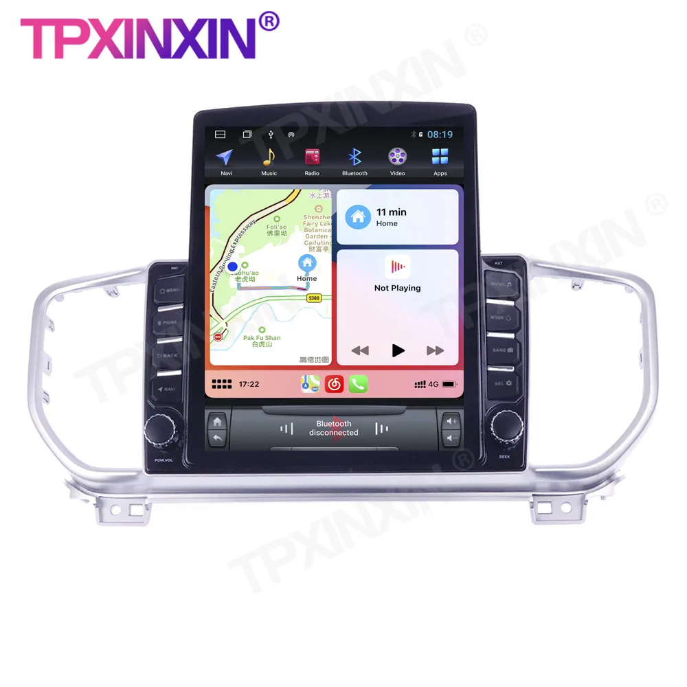 저렴한 라디오 기아 KX5 2016 + 테슬라 스크린 안드로이드 10 GPS 자동차 멀티미디어 플레이어 헤드 유닛 오디오 라디오 네비게이션 무선 카플레이 IPS