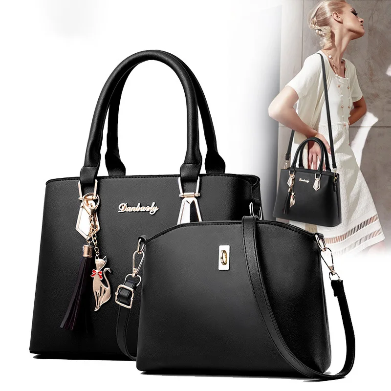 

women bag Fashion Casual Contain two packages Luxury handbag Designer Shoulder bags new bags for women 2019 Composite bag bolsos