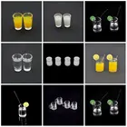 1:12 полимерная мини-чашка для кукольного домика с лимономапельсиновый соккофечай чашка для напитков Миниатюрные аксессуары для кукольного домика чашки игрушечные подарки