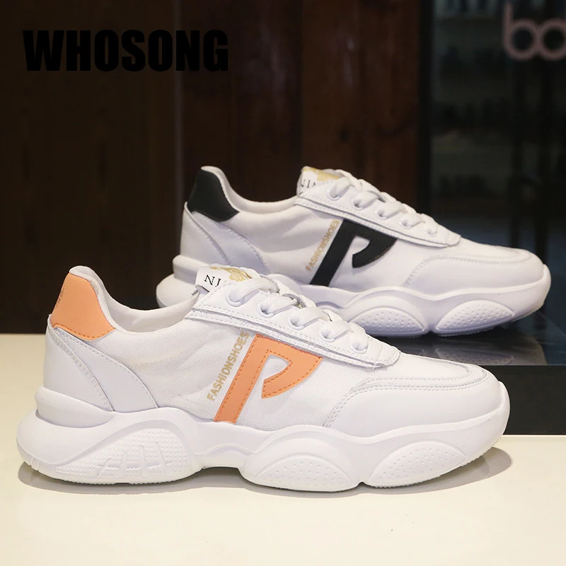 

Women Sport Sneakers Woman Platform Shoes Female Brand Real Leather Shoe Ladies White Chunky Sneakers Zapatos De Mujer Trainers