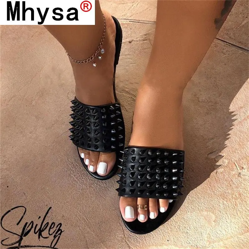 

2021 Fashion Women's Shoes Flat Shoes Simple Sandals Open Toe Solid Color Beach Shoes Summer Women's Plus Size Slippers 35-43