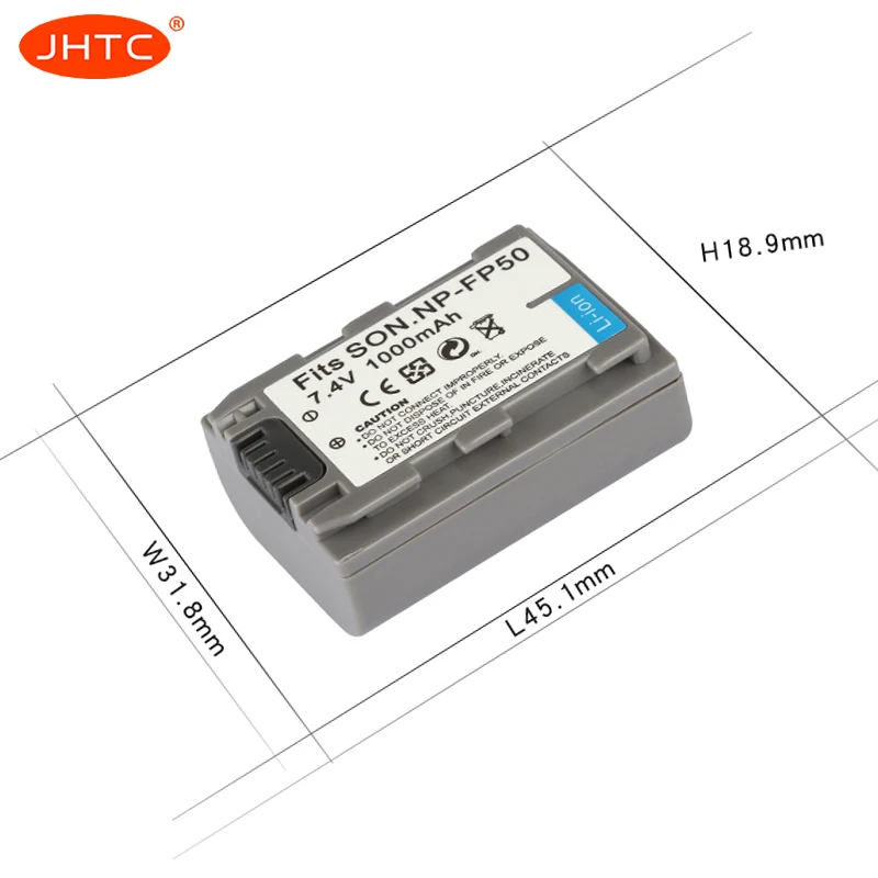 Батарея NP FP50 для Sony DCR HC30 40 43E 65 85 94E 96 SR30 FP30 NPFP50 FP60 FP70 FP71 мА/ч. Аккумулятор 1000