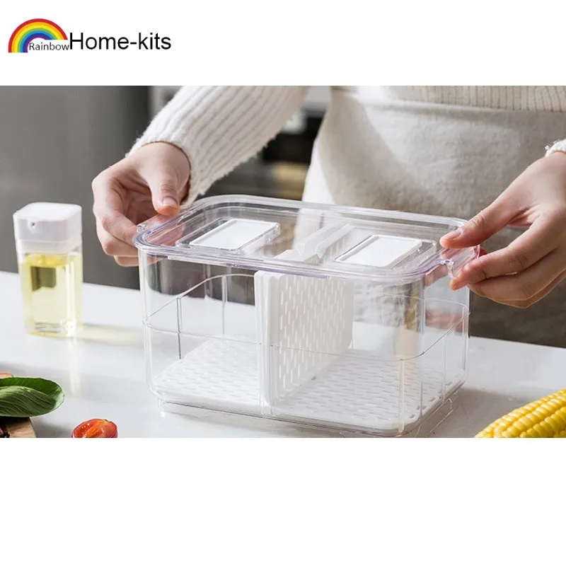 

Vegetables Fruits Meat Box Preservation Storage Refrigerator Food Box Storage Container Kitchen Independent Freezer Sealed