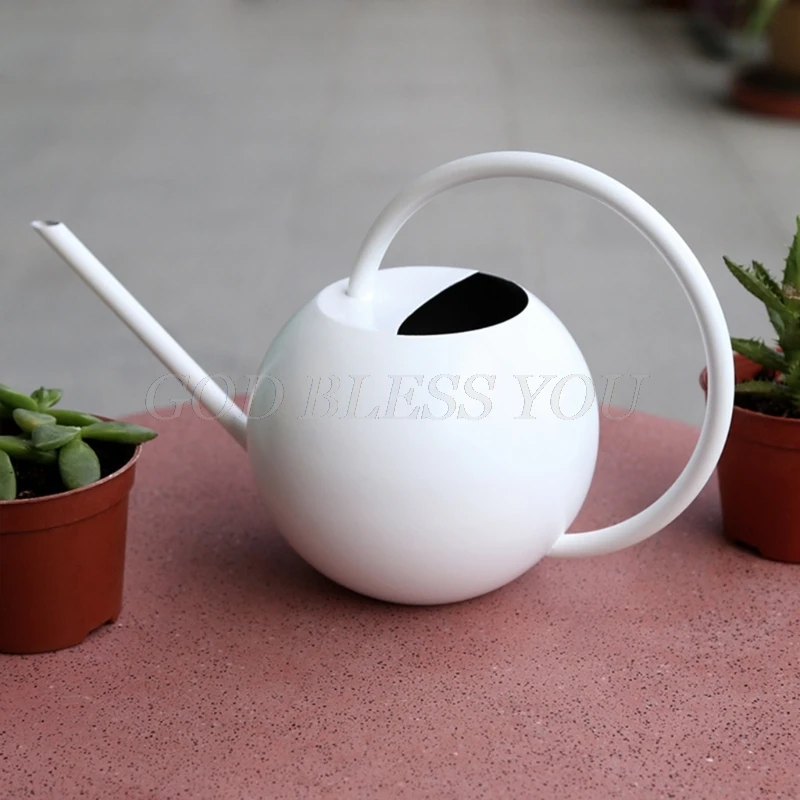 

1000ml Stainless Steel Watering Can Garden Flower Plants Long Mouth Sprinkling Pot Tool Drop Shipping