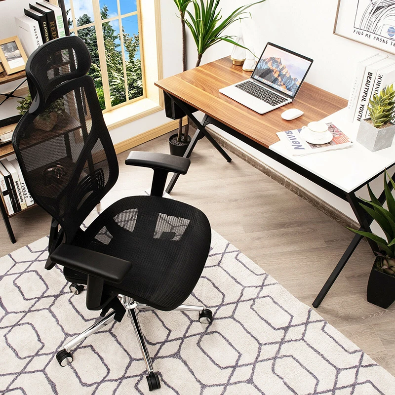 

Modern High-Back Mesh Executive Chair Sliding Seat Adjustable Lumbar Support 3D Armrests Ergonomic Mesh Backrest Office Chair