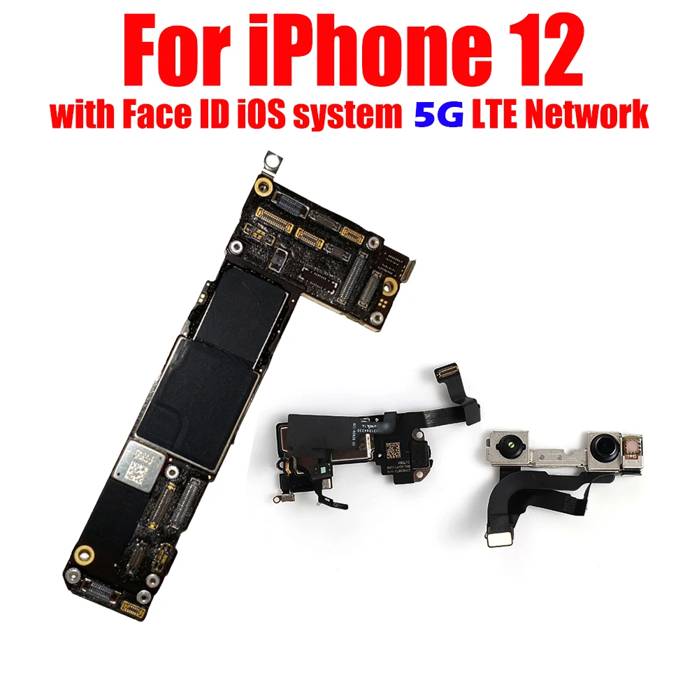 Заводская разблокированная материнская плата для IPhone 12 с распознаванием лица