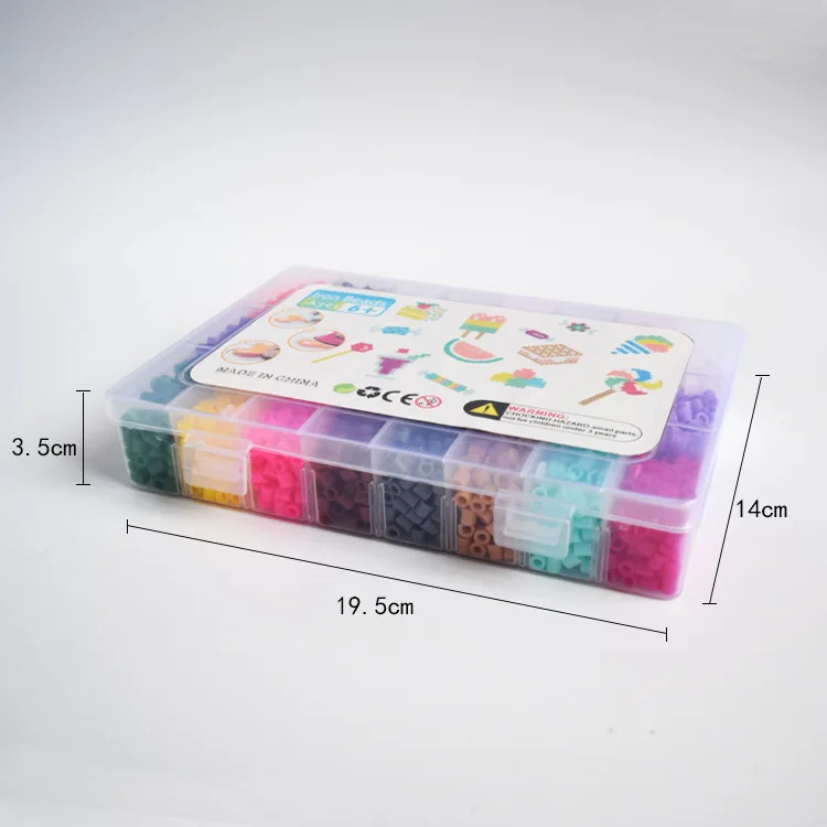 4300pcs/set Hama Beads 5mm DIY Pegboard Plastic Clip Tweezer fuse beads Board Colored Picture as gift toy for Children