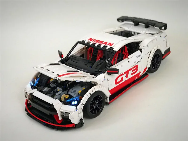 3208 шт. Technic MOC гоночный автомобиль Nissan технология MOC-25326 Кирпичи Модель Строительные Конструкторы игрушки подарок для мальчиков