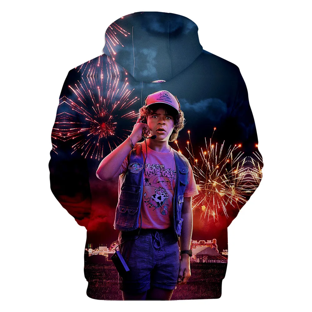 2019 странные вещи с капюшоном мужская толстовка повседневное Пальто осенние хип