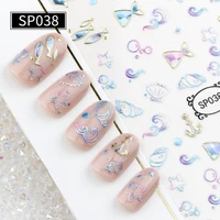 newest laser jewellery 3d self adhesive decal slider diy decorations tools nail stickers sp035 091