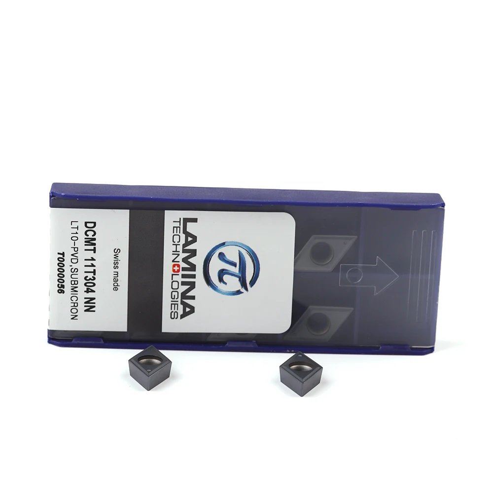 10 шт. LAMINA 100% оригинал DCMT 11T304 NN LT10 CNC вставка карбид фрезерная DCMT11T304 LT10|Токарный
