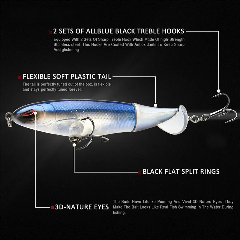 1 шт. Whopper Plopper 9 см 13 г плавающая приманка для рыбной ловли в верхней воде