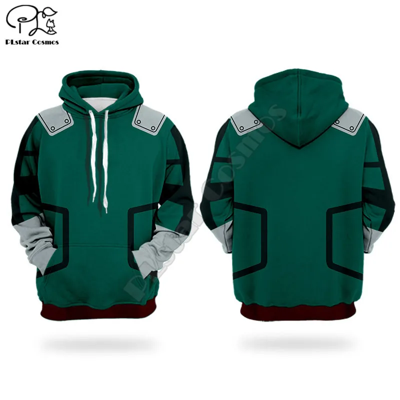 Мой герой Академия 3D толстовки с принтом для мужчин и женщин забавная уличная