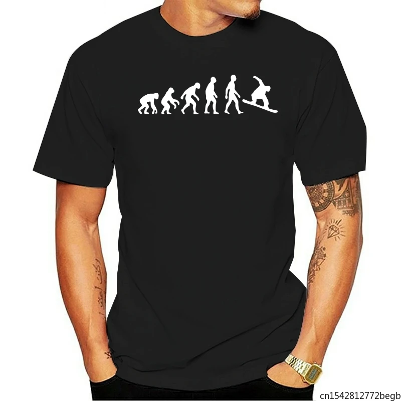 

Мужская футболка Evolution of сноуборд