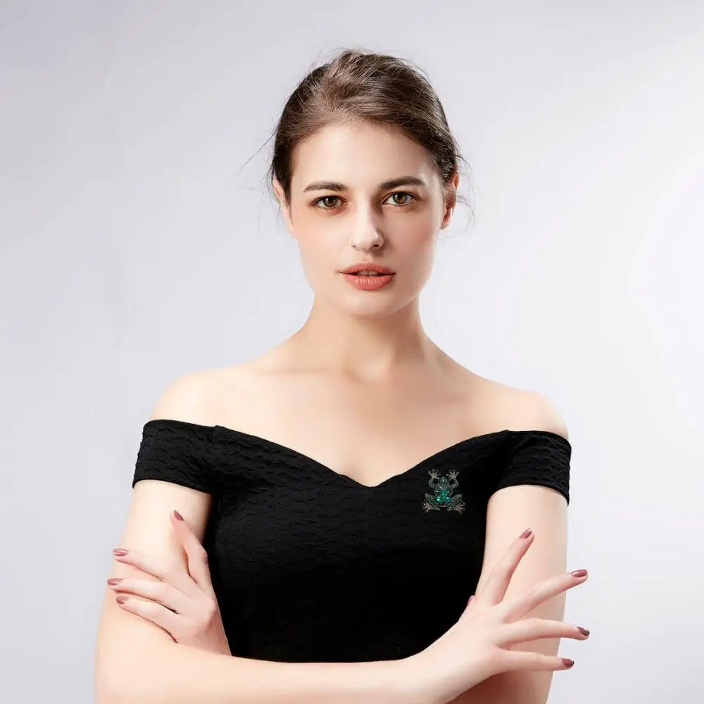 Женская Брошь в виде животного с кристаллами|Броши| |