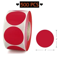 500 pcs round red color coding dot labels sticker package sealing note tags wedding scrapbook for gift box enelope staionery