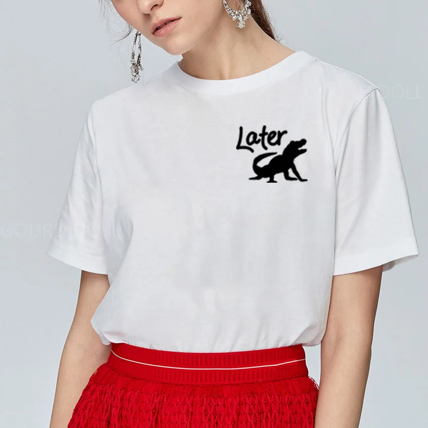 

Женская футболка с круглым вырезом, хлопковая футболка с коротким рукавом, черные, белые летние свободные футболки для женщин