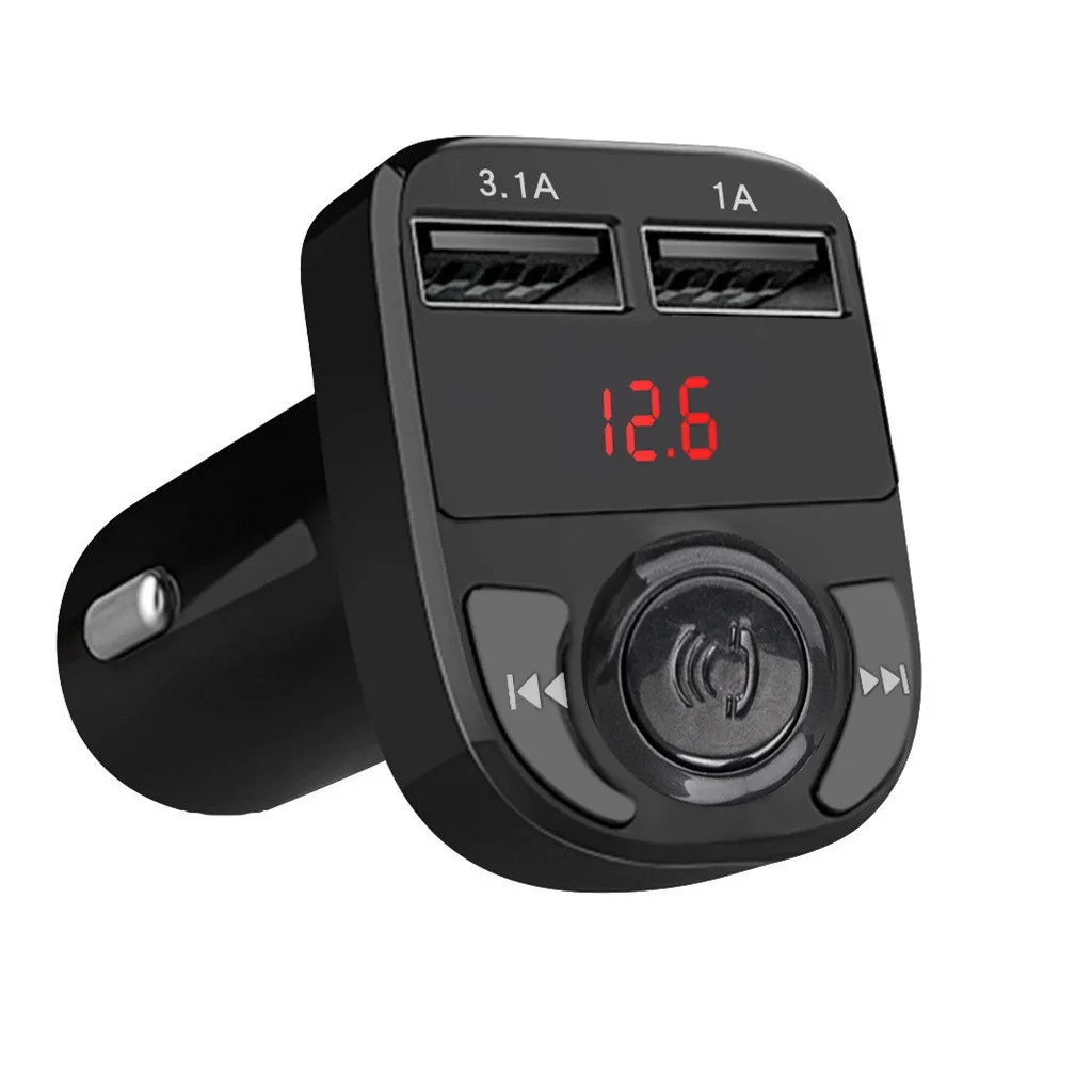 Hot Car FM Transmitter Bluetooth Handsfree MP3 Player USB Wireless Charger Modulater Carkit Support TF Card Black | Электроника