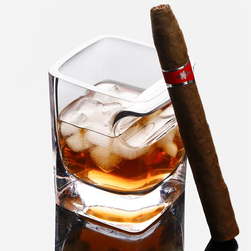 

Creative cigar glass lead-free crystal beer glass household glass foreign wine glass wine utensils whiskey glass drink glass